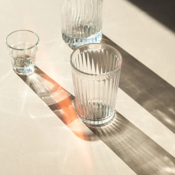 Ribbed Glass Tumbler Set of 6 — Home & Kitchen at Ham Dealer